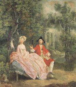 Conversation in a Park(perhaps the Artist and His Wife) (mk05), Thomas Gainsborough